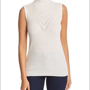 Elie Tahari Natalia Mock Neck Sweater sz L